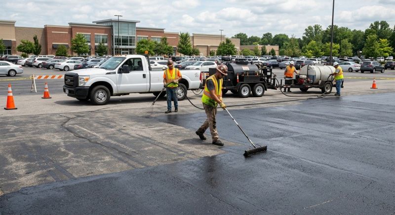 Church Parking Lot Sealcoating in San Antonio, TX
