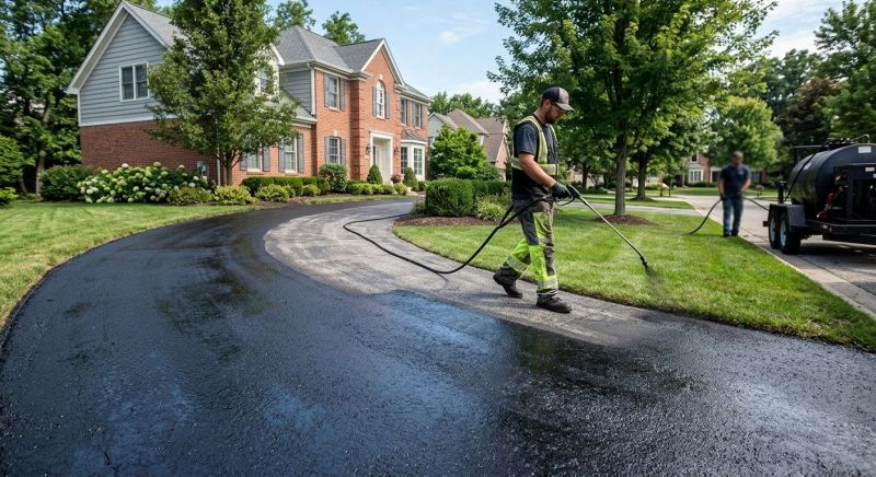 Asphalt Slurry Sealing in Greenville, SC