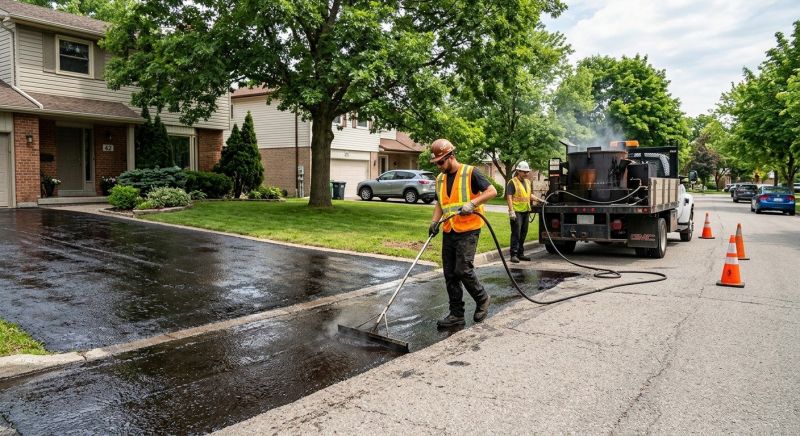 Blacktop Driveway Sealing in Columbus, OH