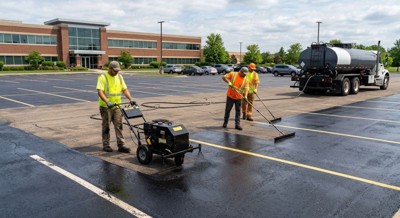 Church Parking Lot Sealcoating in Miami Dade County, FL